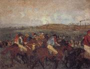 Edgar Degas Gentlemen-s Race oil